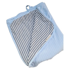 Manta Pima Reversible XL Celeste/Gris Ligths - Káligo