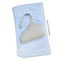 Manta Pima Reversible XL Celeste/Gris Ligths - Káligo