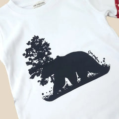 Polo Manga Larga Blanco Oso de Anteojos