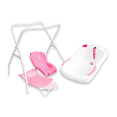 Pack Bañera Max con Soporte Rosa - Abu