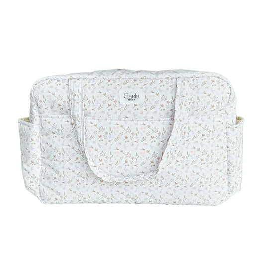 Bolso Pañalera Flores - Gaela Baby
