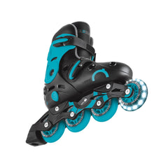 Patines Lineales Go Skates 34-37 Celeste Negro - Globber