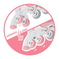 Patines de Aprendizaje Rosado - Globber