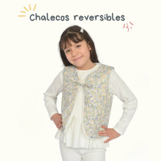 Chaleco Peluche "Conejo Blanco" Reversible- Kora