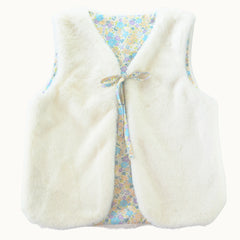 Chaleco Peluche "Conejo Blanco" Reversible- Kora