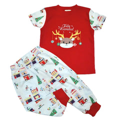 Pijama Navideña Unisex de Algodón Pima