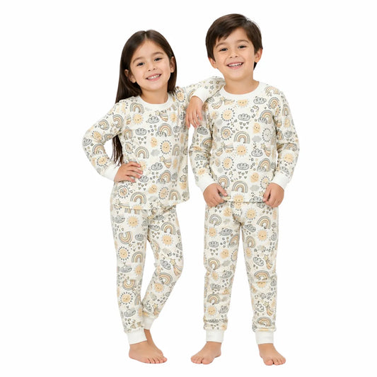 Pijama Manga Larga Unisex de Jacquard Sunny - Compostura