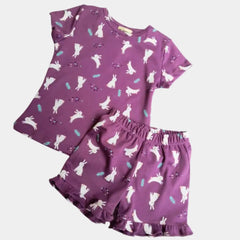 Pijama Verano Conejito Morado