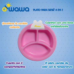 Plato Rosa Owawa