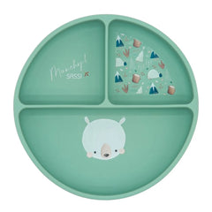 Plato de Silicona con División y Ventosa Munchy El Oso - Sassi
