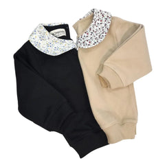 Polera Niña Cuello Lazo Negro