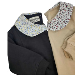 Polera Niña Cuello Lazo Beige