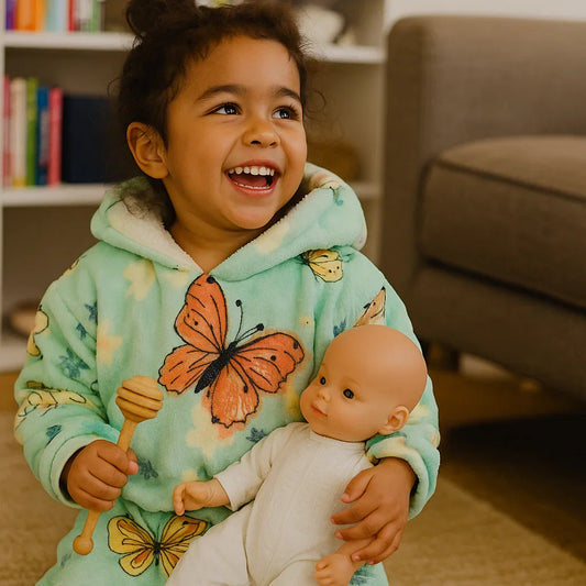 Polerón Afelpado Mariposas