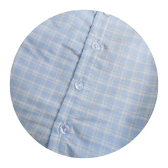 Blusa Cool Cuadros Celeste - Compostura