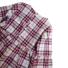 Blusa Cool Cuadros Malva - Compostura