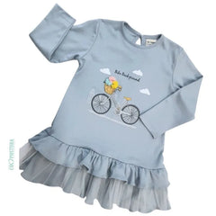 Polivestido Bike Flower Gris - Compostura