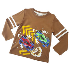 Polo Manga Larga Marrón Cars