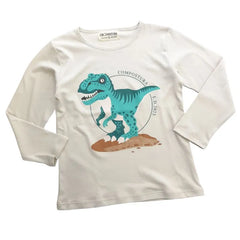 Polo Manga Larga Gris Claro Dinos