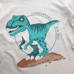 Polo Manga Larga Gris Claro Dinos