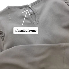 Polo Manga Larga Florencia Gris