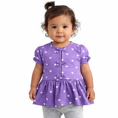 Polo Lazo Corazones Morado - Compostura