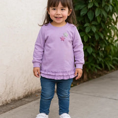 Polo Manga Larga Lila Estrella