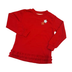 Polo Manga Larga Rojo Estrella