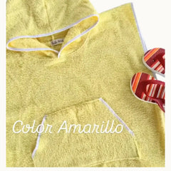 Poncho Salida de Baño Amarillo