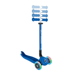 Scooter Primo Plegable LED Azul - Globber