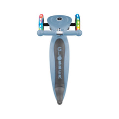 Scooter Primo Plegable LED Azul Pastel - Globber