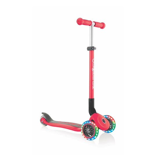 Scooter Primo Plegable LED Rojo - Globber