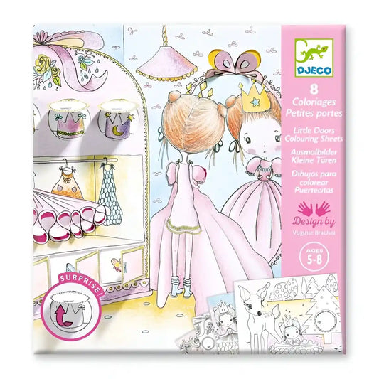 Colorea - Pequeñas Puertas de Pupi- Djeco