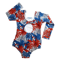 Ropa de Baño Hojas Azulinas