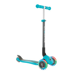 Scooter Primo Plegable Lights 3-7 Turquesa - Globber
