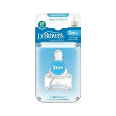 Set x2 Tetinas Nivel 2 Boca Estrecha Dr. Browns
