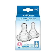 Set x2 Tetinas Nivel 0 Prematuro Estrecha Dr. Browns