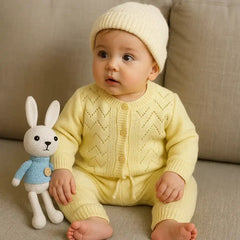 Conjunto Tejido Sofi- Montañitas Amarillo