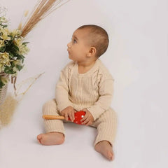 Conjunto Tejido Sofi- Montañitas Crema