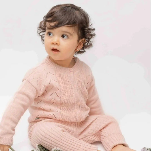 Conjunto Tejido Sofi- Montañitas Rosa