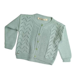 Conjunto Tejido Sofi- Montañitas Verde Agua