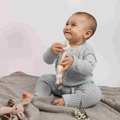 Conjunto Tejido Sofi- Montañitas Verde Agua