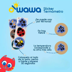 Termómetro Sticker Owawa