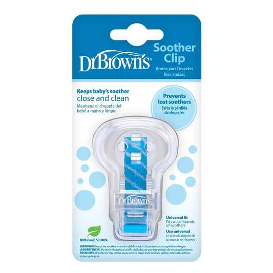 Sujetador de chupón–Azul Dr. Bronws