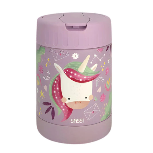 Termo de Comida Sparkly El Unicornio 350 ml - Sassi