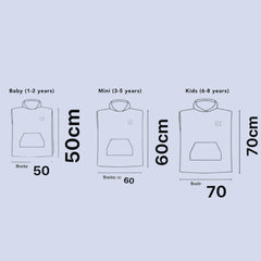 Poncho Salida de Baño Azul