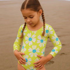 Ropa de Baño Flores Verdes