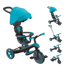 Triciclo 4 en 1 Explorer Trike 15m-5 Turquesa v2 - Globber