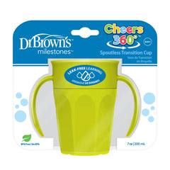 Vaso de Transición Antiderrame 7oz Verde Dr. Browns