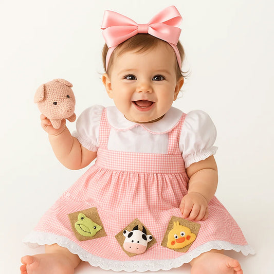 Vestido Temático Granjerita - Sweet Peach