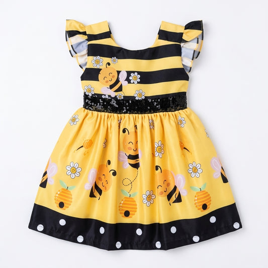 Vestido Temático Abejita Estampada - Sweet Peach